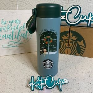 LAST ONE!! **Starbucks Snowy Window Holiday Thermos, Korea